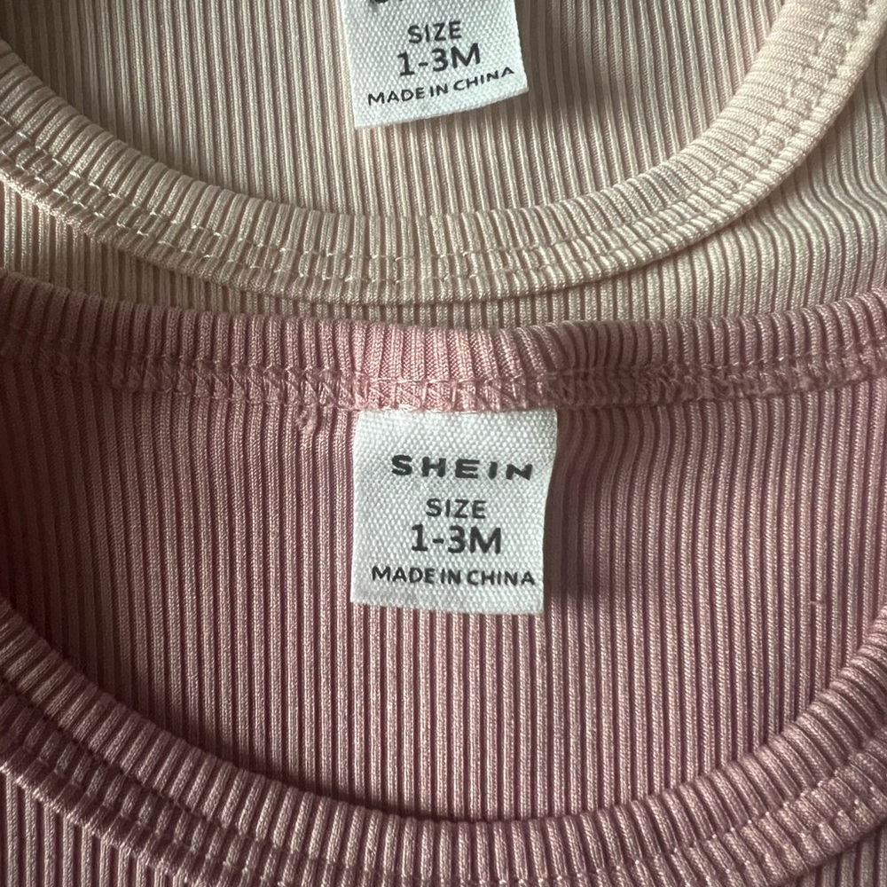 Shein Baby Ribbed T-Shirts Set - Picture 4 of 5